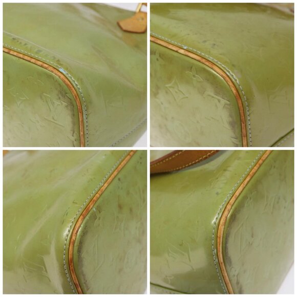 LOUIS VUITTON Monogram Vernis Houston Hand Bag Baby Blue M91005 LV Auth 115892 - Picture 15 of 16